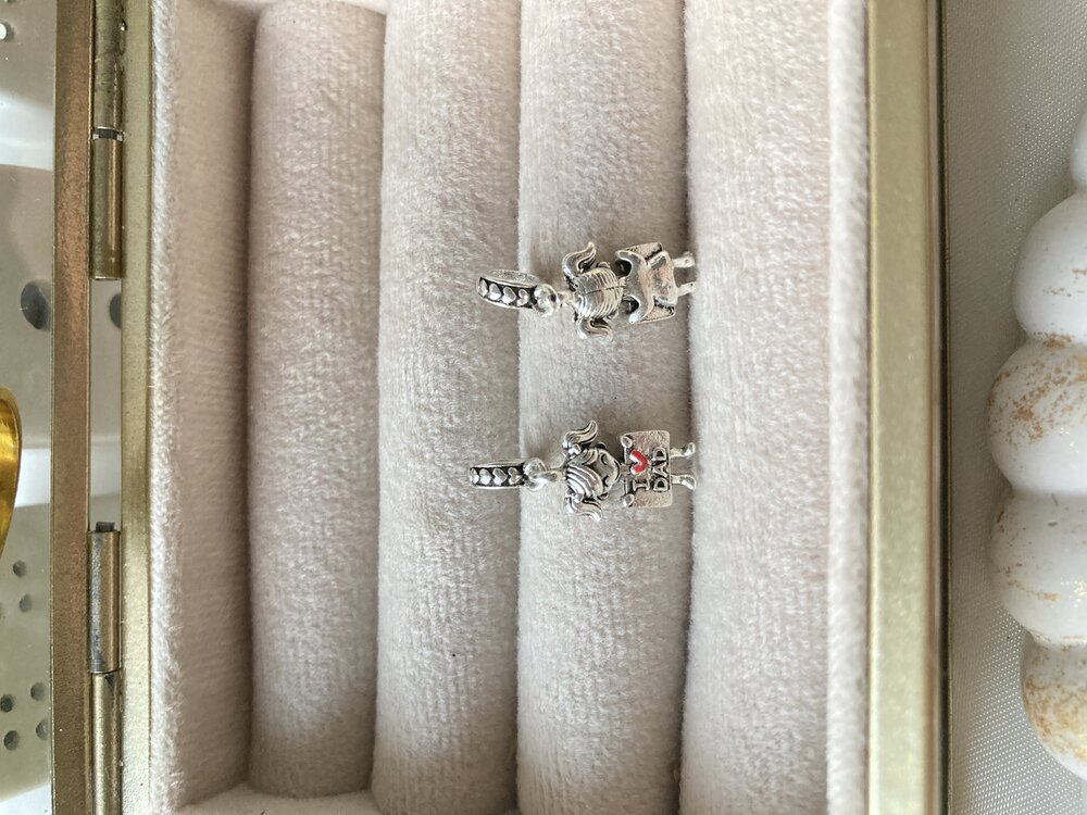 I ❤️ Dad Yazılı Kız Çocuğu Pandora Charm