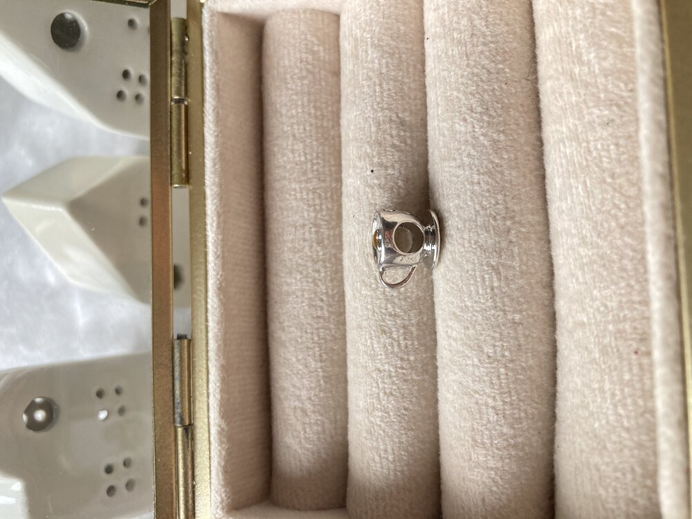 Çiçek Desenli Fincan Pandora Charm