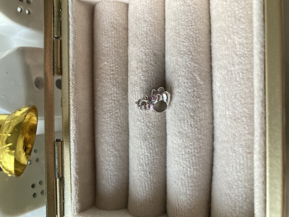Pembe Kurdeleli Ayıcık Pandora Charm