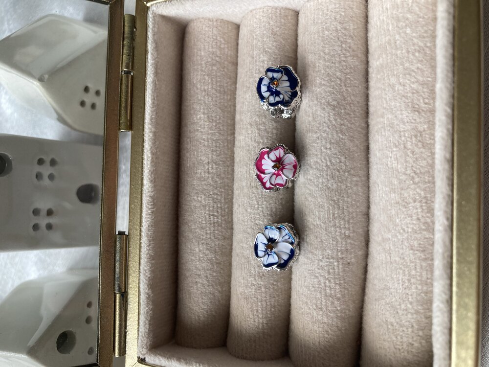 Pembe Menekşe Pandora Charm