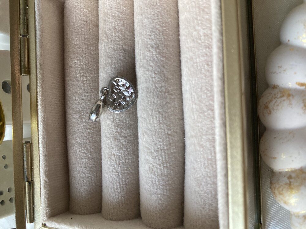 Kırmızı, Pembe Mineli Kalp Pandora Charm