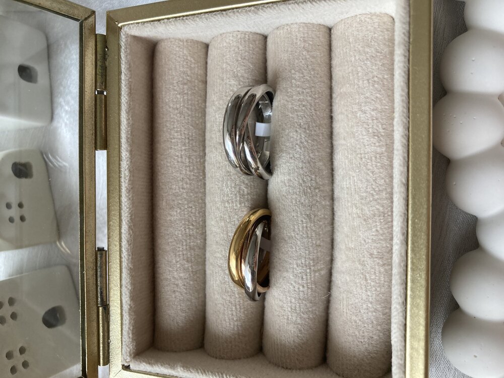 Trinity Cartier Model Çelik Yüzük 
