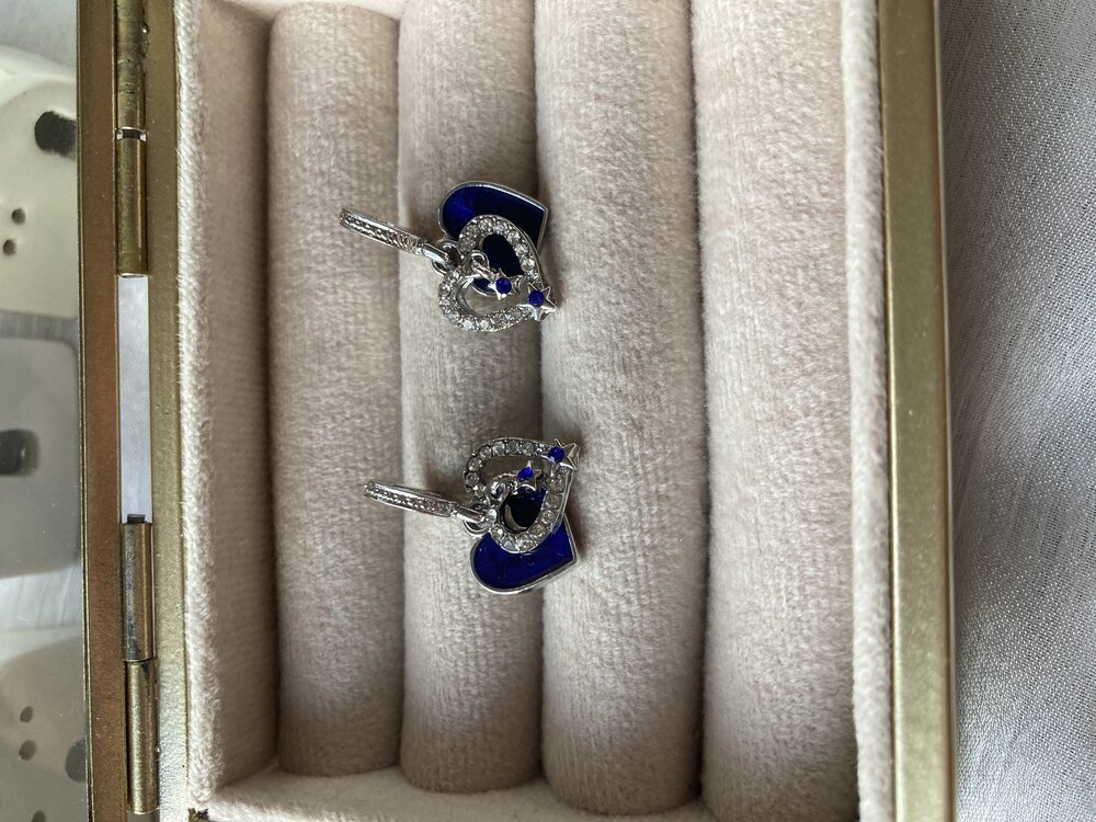Mavi Mineli Kalp Pandora Charm