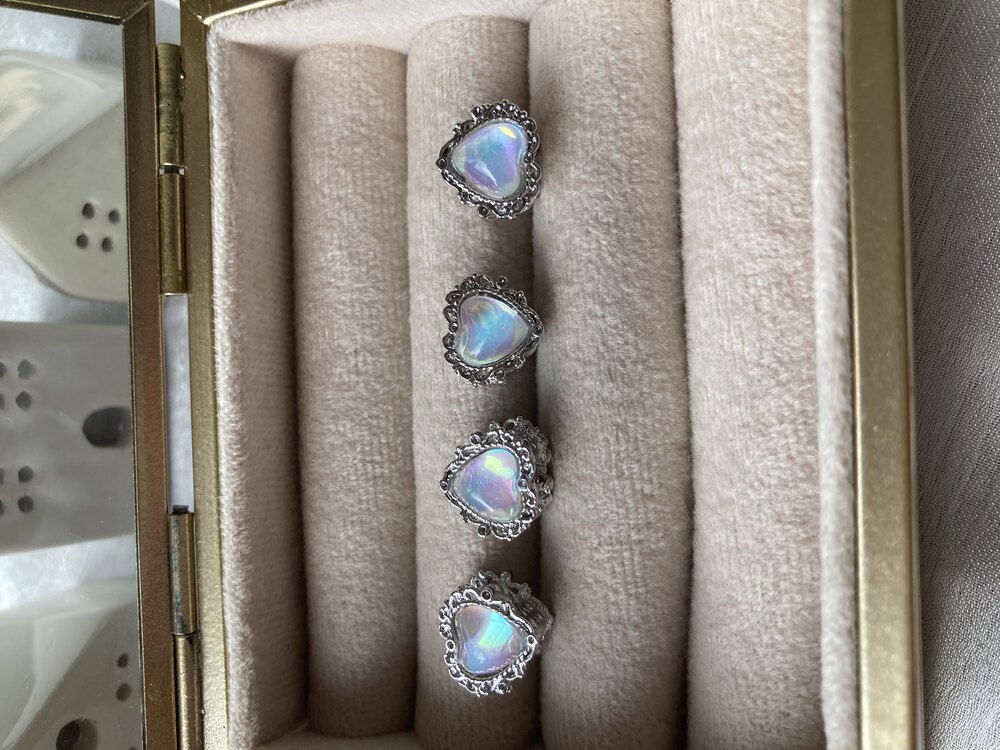 Ay taşı Kalp Pandora Charm