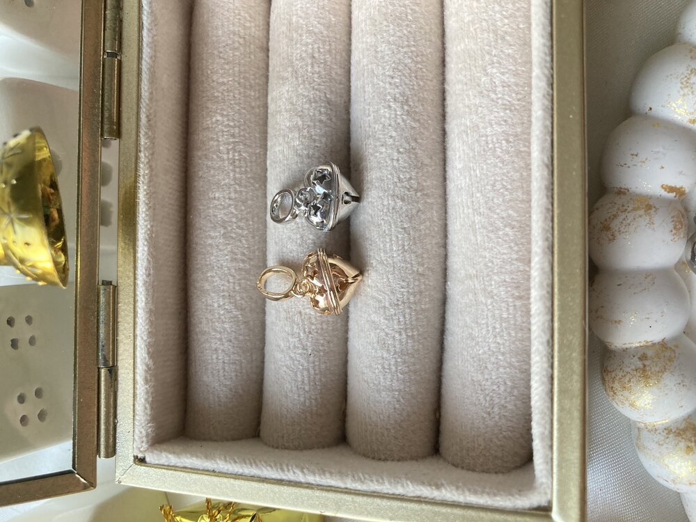Çıngıraklı Kalp Charm
