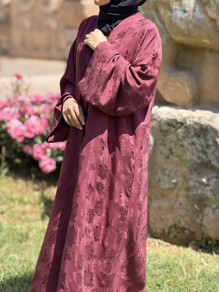 Bordo ipek jakar abaya