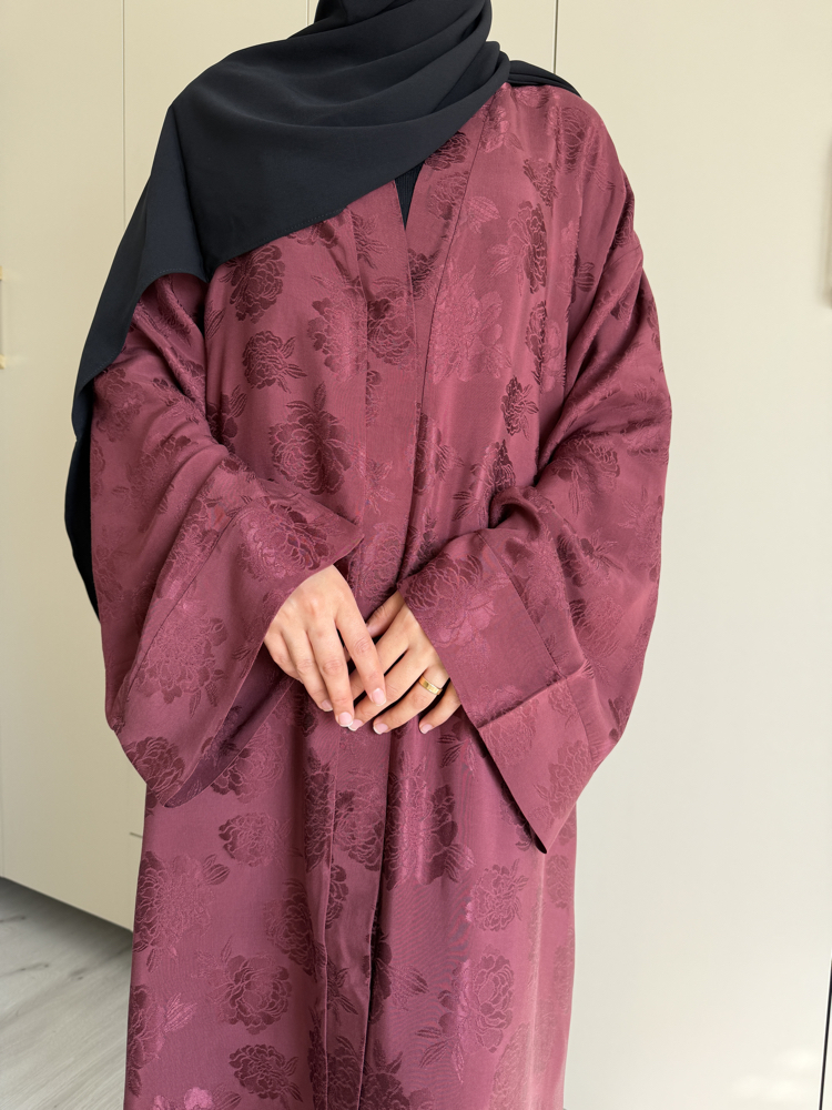 Bordo ipek jakar abaya