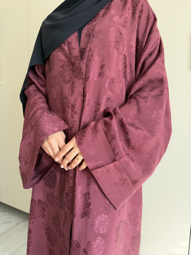 Bordo ipek jakar abaya