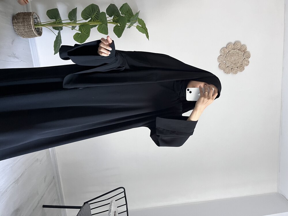 Siyah abaya takım