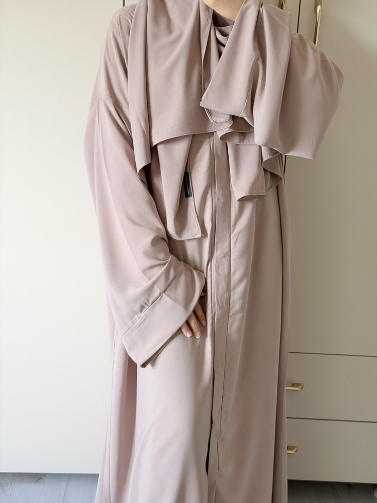 Vizon çıtçıtlı abaya takım