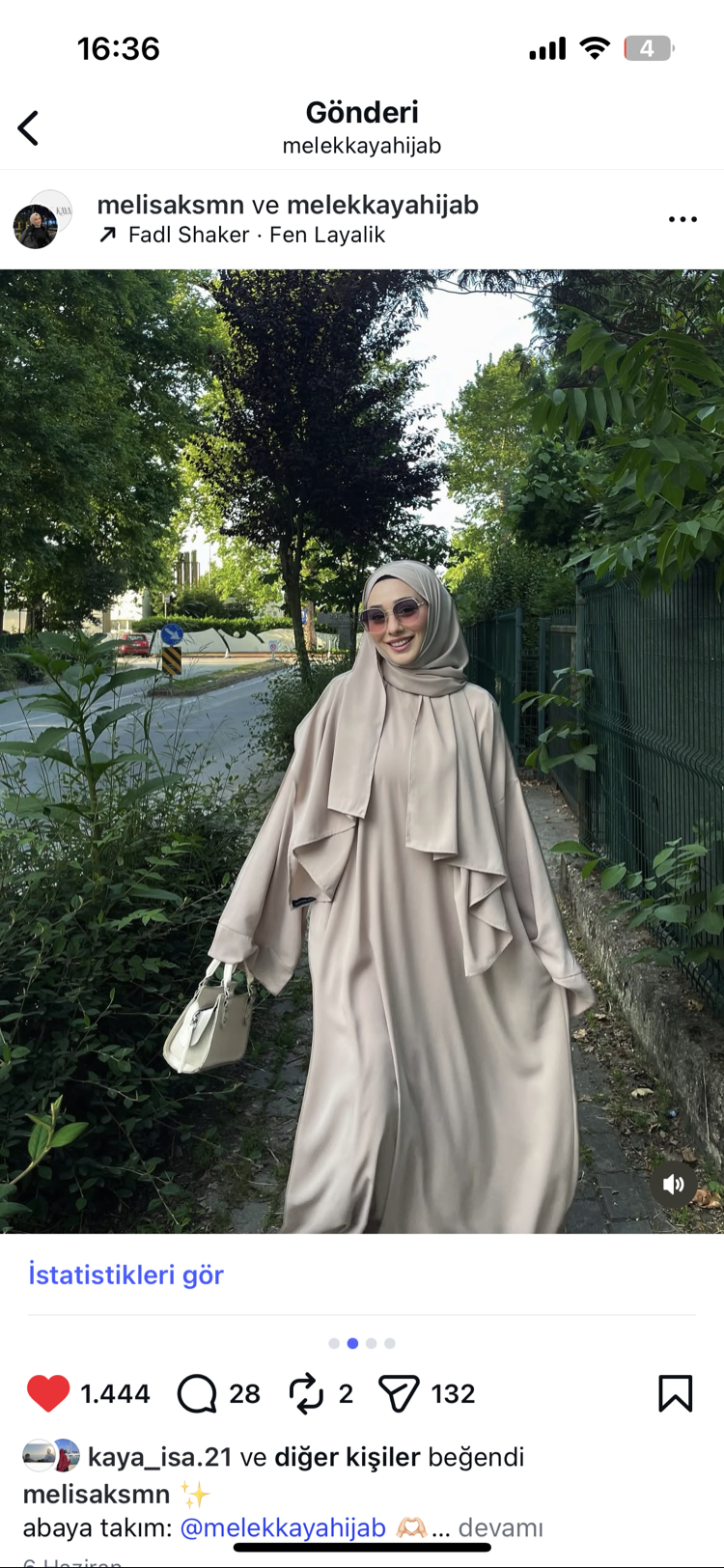 Bej abaya takım