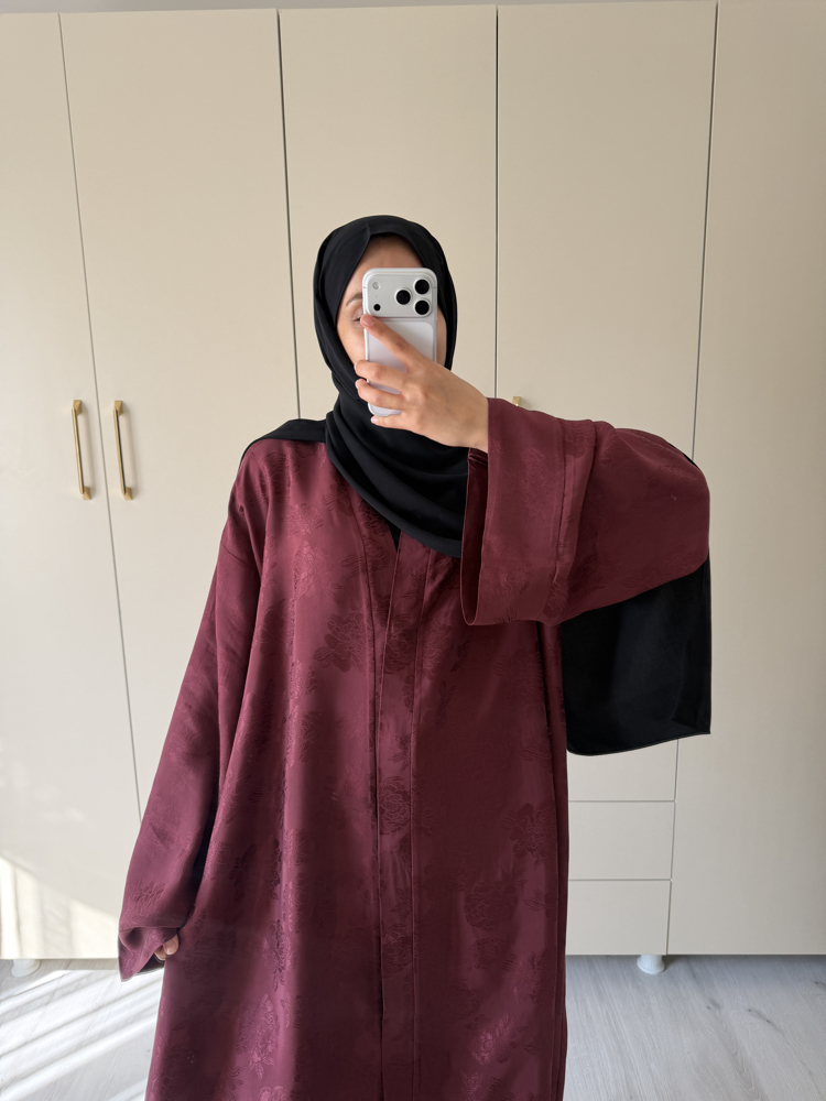 Bordo ipek jakar abaya