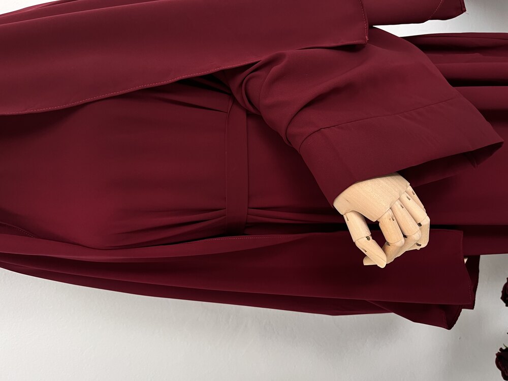 Bordo abaya takım