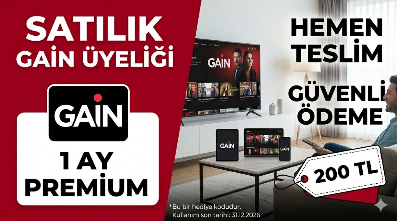 Gain 1 Aylık Premium Üyelik - Hemen Teslim, Uygun Fiyat!
