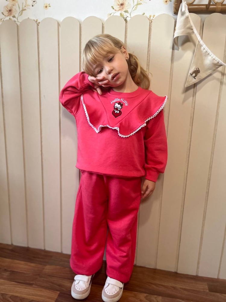 Hello Kitty Yaka Detaylı Takım