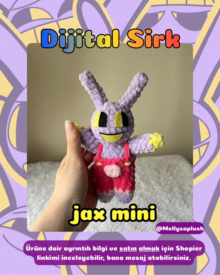Muhteşem Dijital Sirk Jax Peluş Mini oyuncak