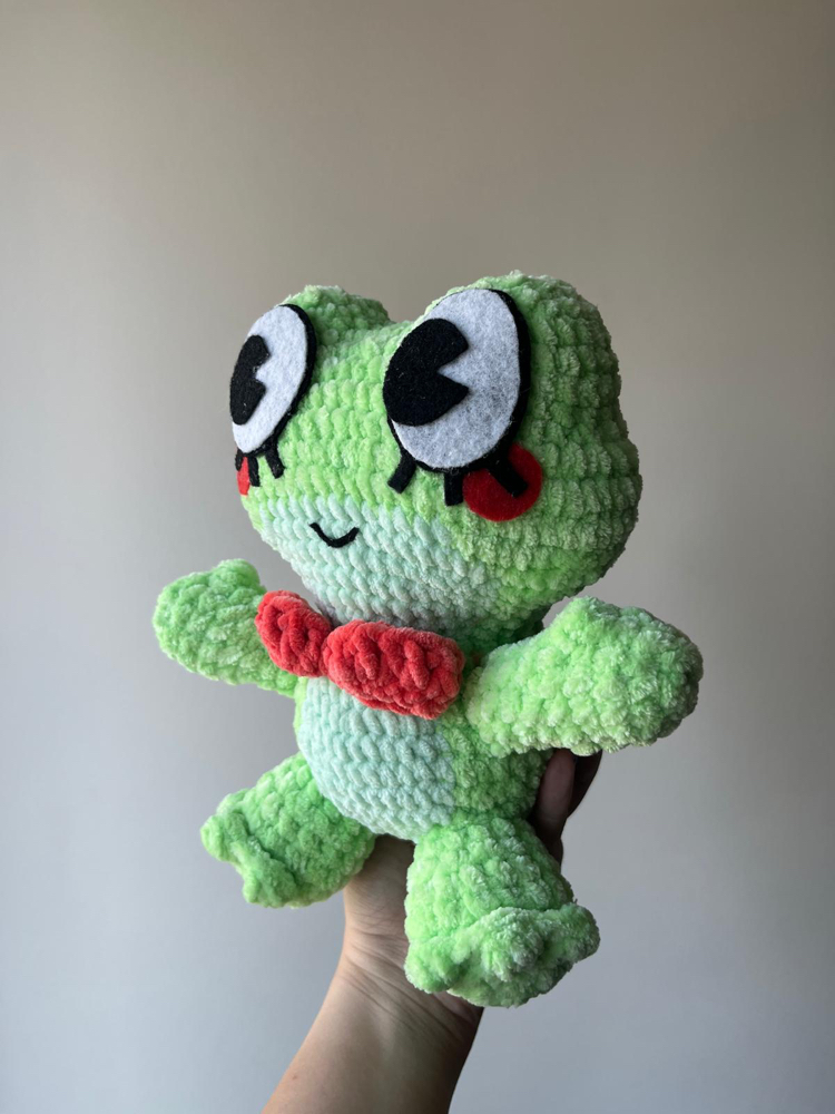 Ribbit Peluş TADC el yapımı örgü