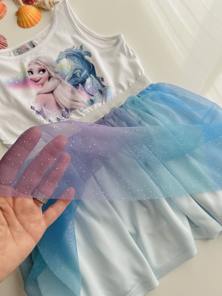 FROZEN ELSA TÜLLÜ ELBİSE