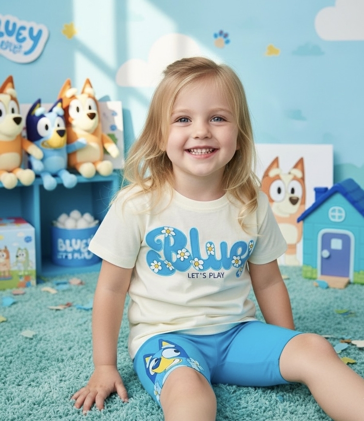 BLUEY DESENLİ TAYTLI TAKIM