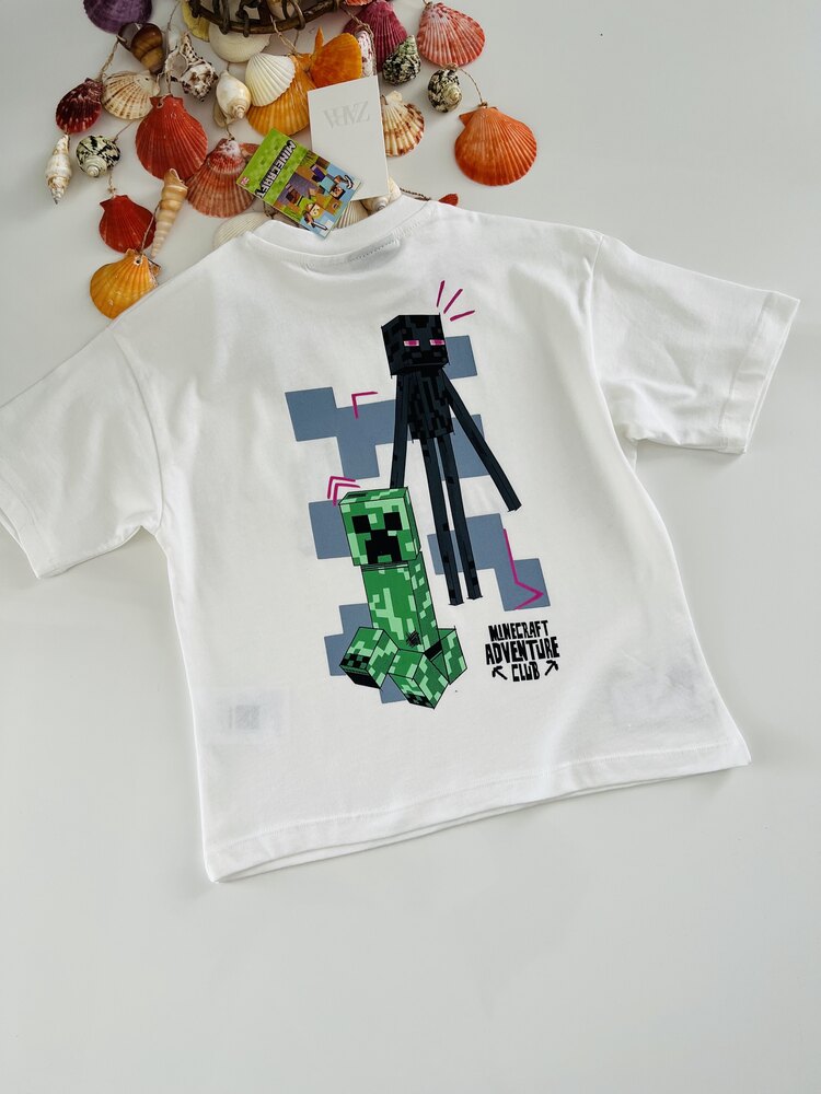 MİNECRAFT DESENLİ ŞORTLU TAKIM