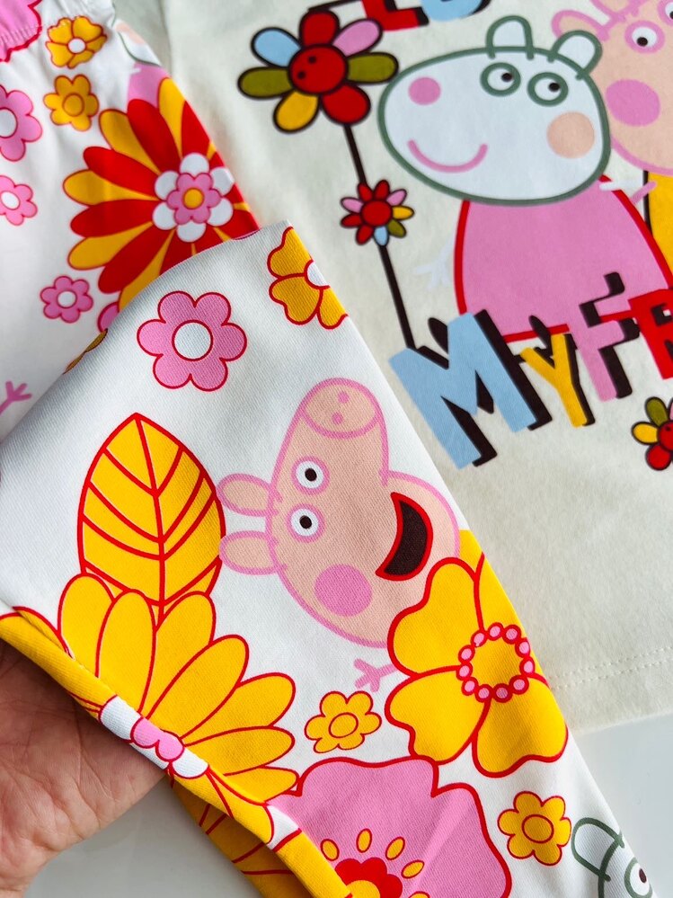 PEPPA PİG DESENLİ TAYTLI TAKIM