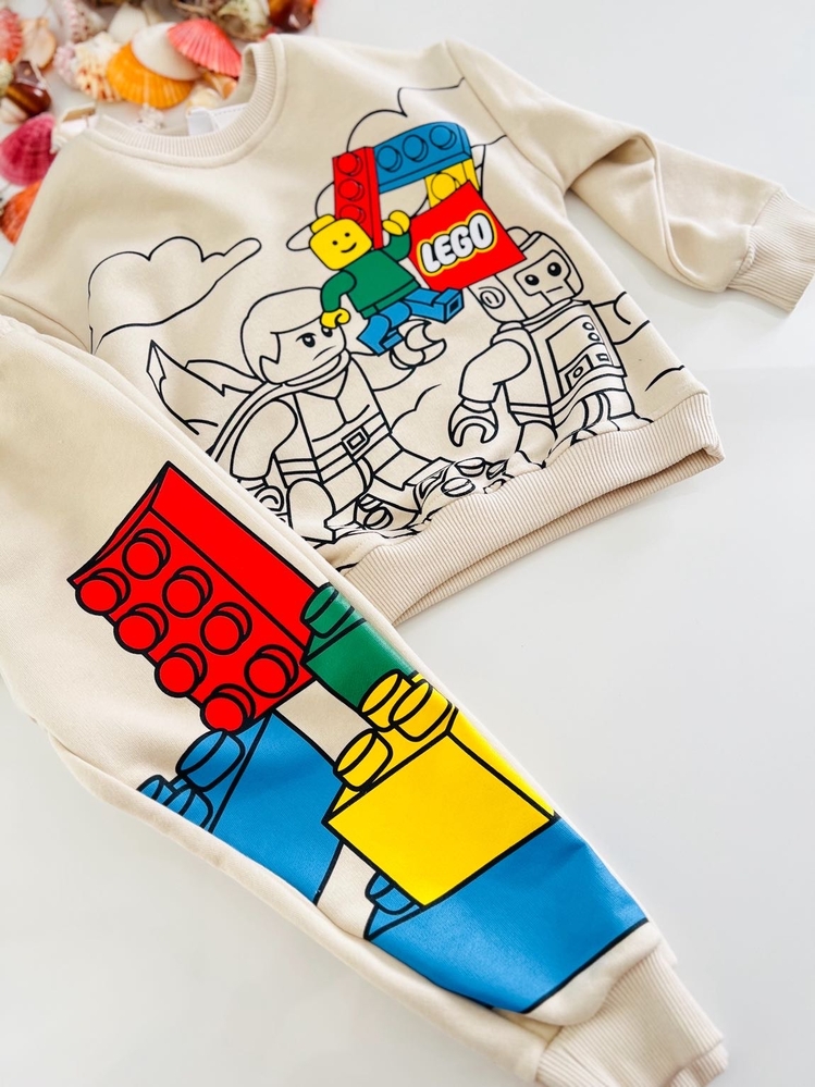 LEGO DESENLİ ALT ÜST TAKIM