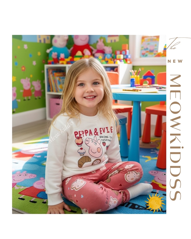 PEPPA PİG DESENLİ TAYTLI TAKIM