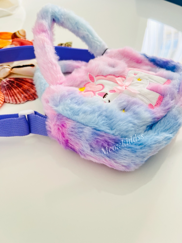 LİLA UNİCORN PELUŞ ÇANTA