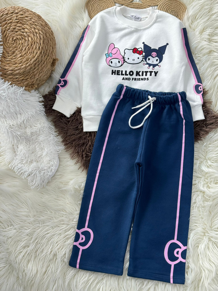 HELLO KİTTY&KUROMİ DESENLİ TAKIM