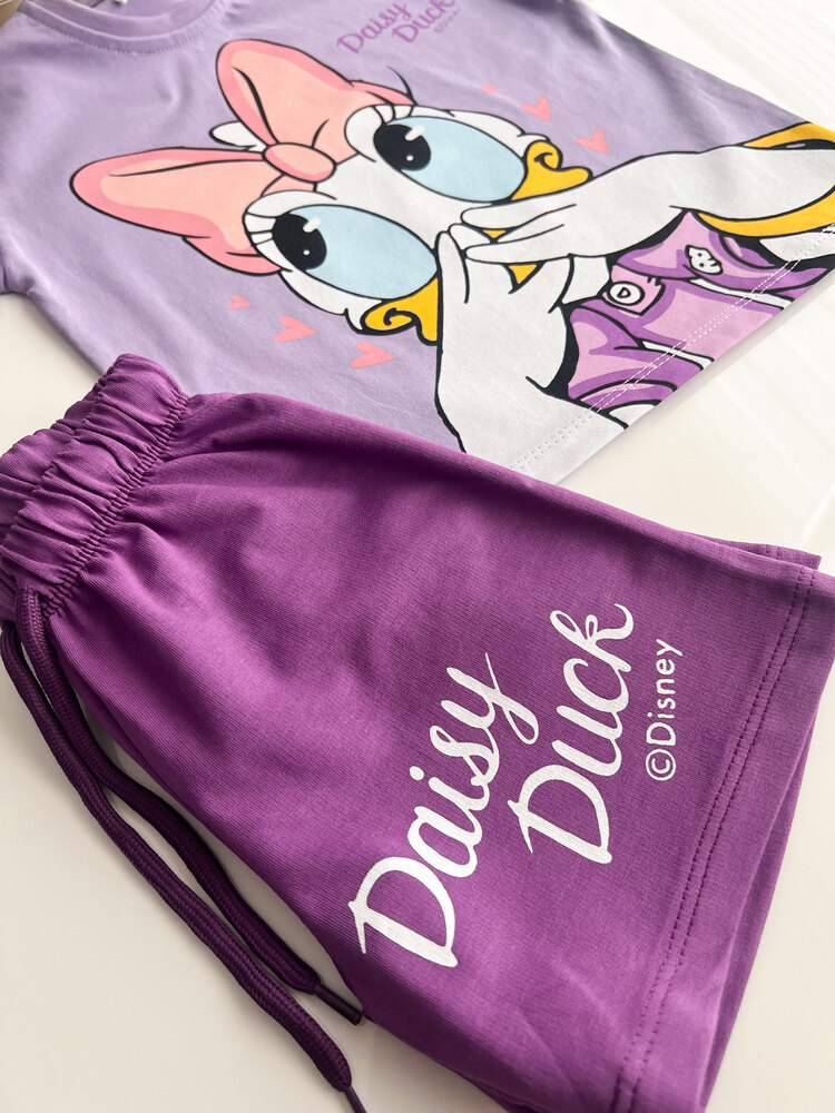 DAİSY DUCK DESENLİ ŞORTLU TAKIM