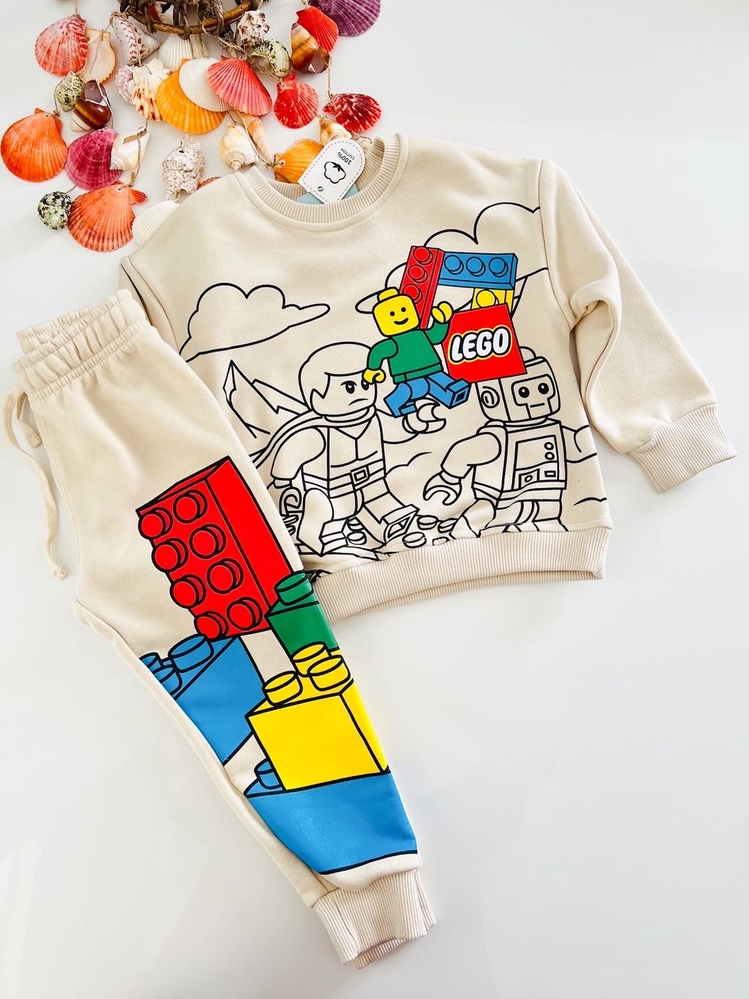 LEGO DESENLİ ALT ÜST TAKIM