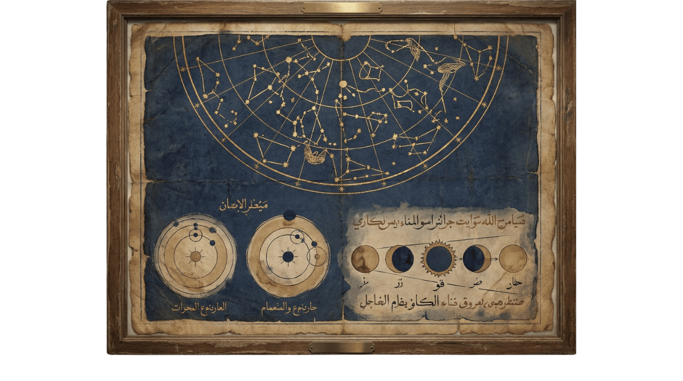 Kadim Merakın İzleri: Astronomi Serisi - 300 DPI Dijital Masaüstü Duvar Kağıdı