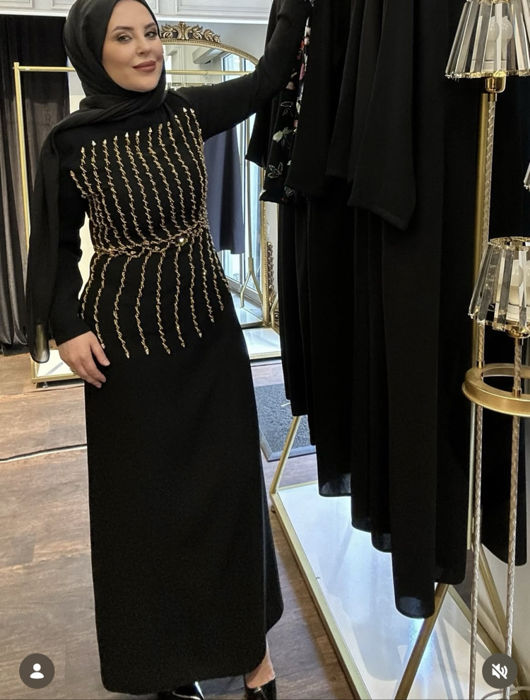 Starablez  gold elbise 