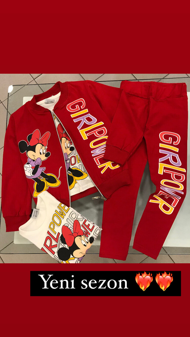 Mickey ceketli takım 3’lü 