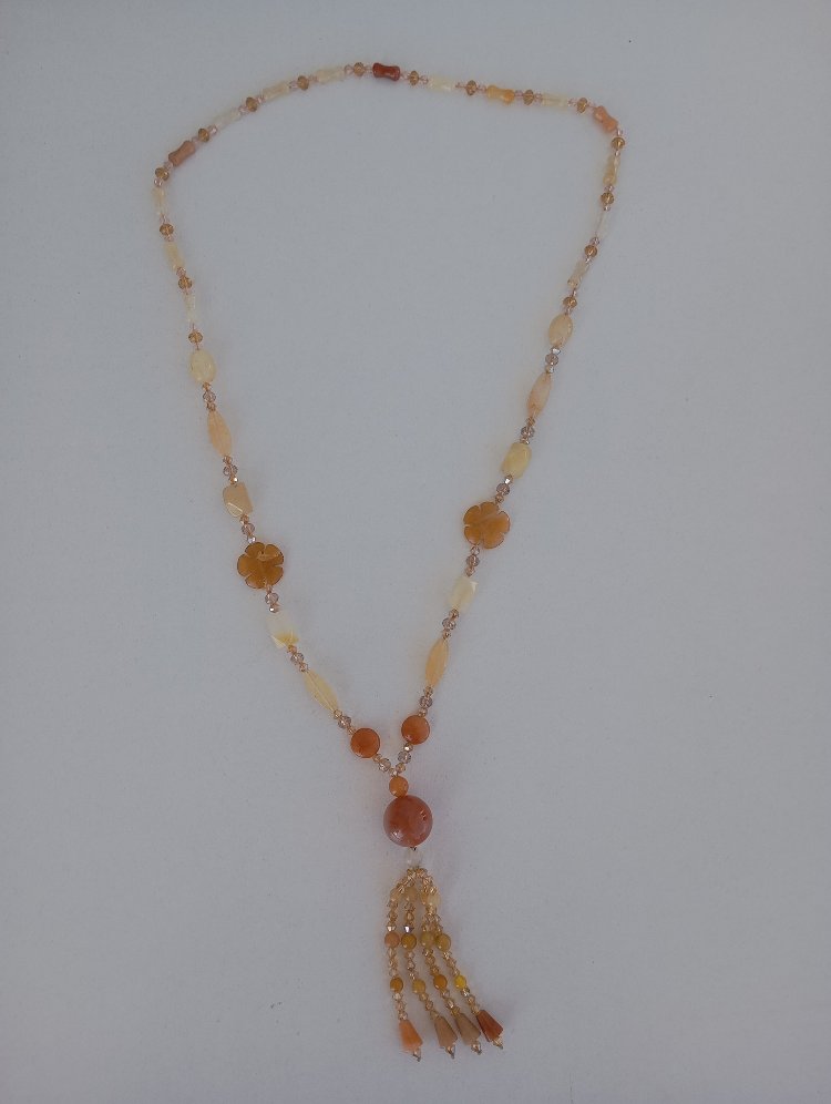 Carnelian Doğal Taş Kolye