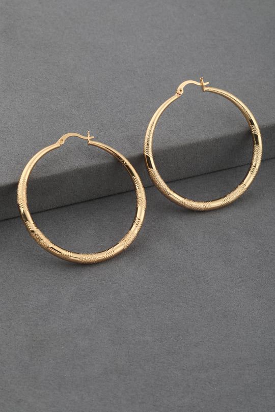 Çelik Küpe Gold 8240