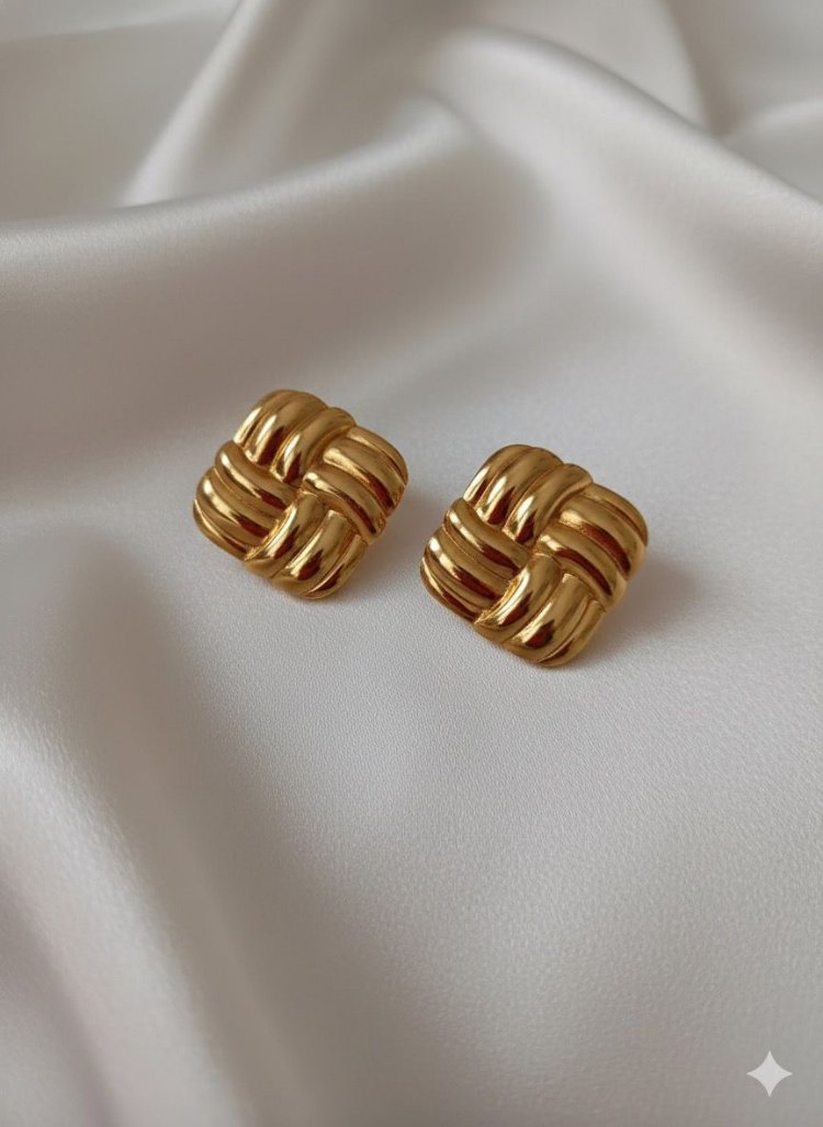 Çelik Gold Küpe Y01