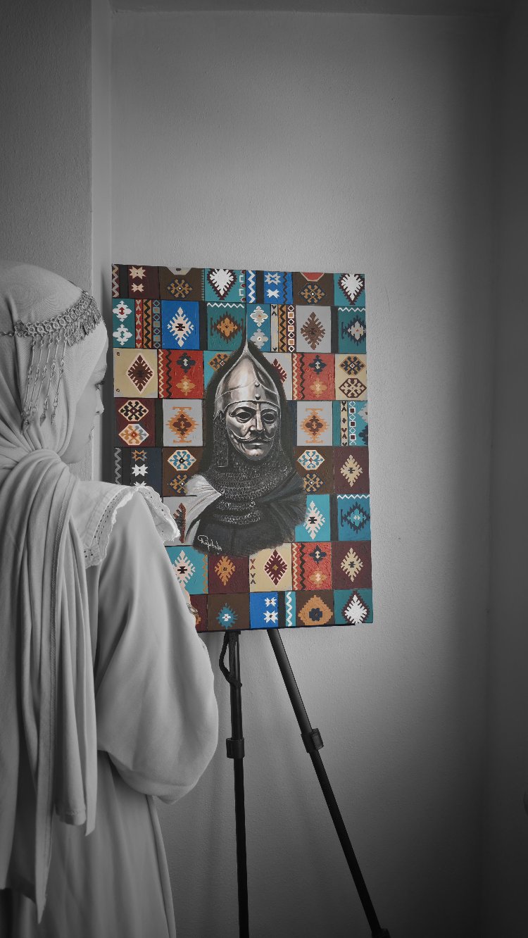 Türk kilim motifli kuman kıpçak
