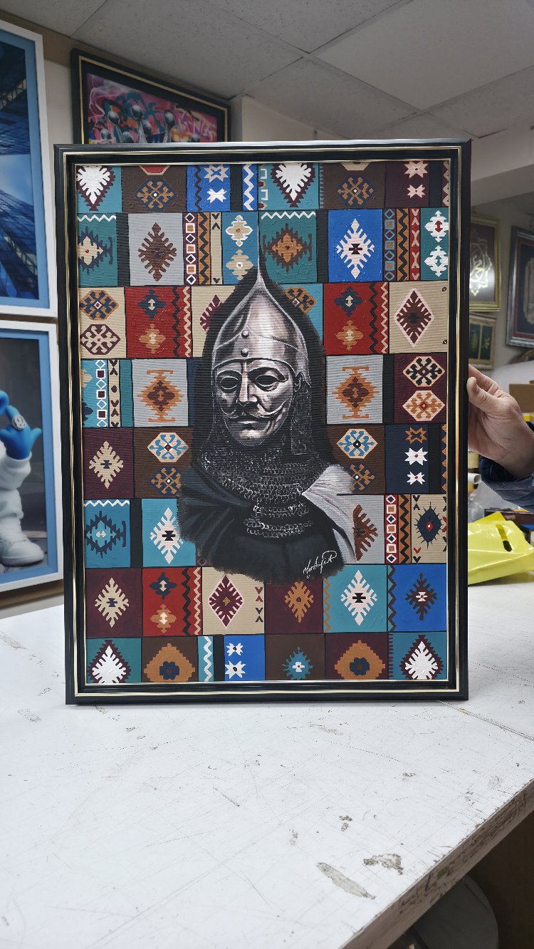 Türk kilim motifli kuman kıpçak