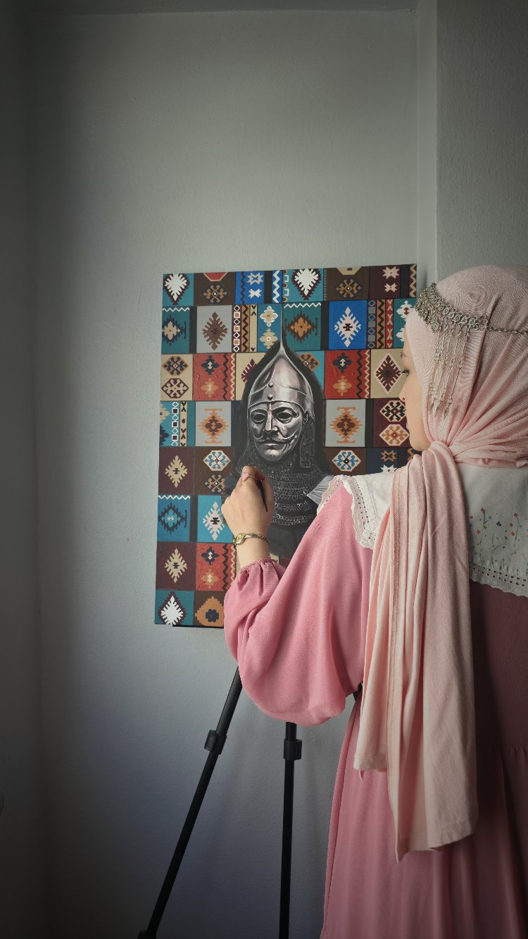 Türk kilim motifli kuman kıpçak