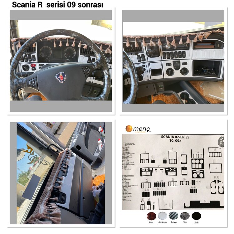 Scania 2009 Sonrası 54 parça Maun Kaplama