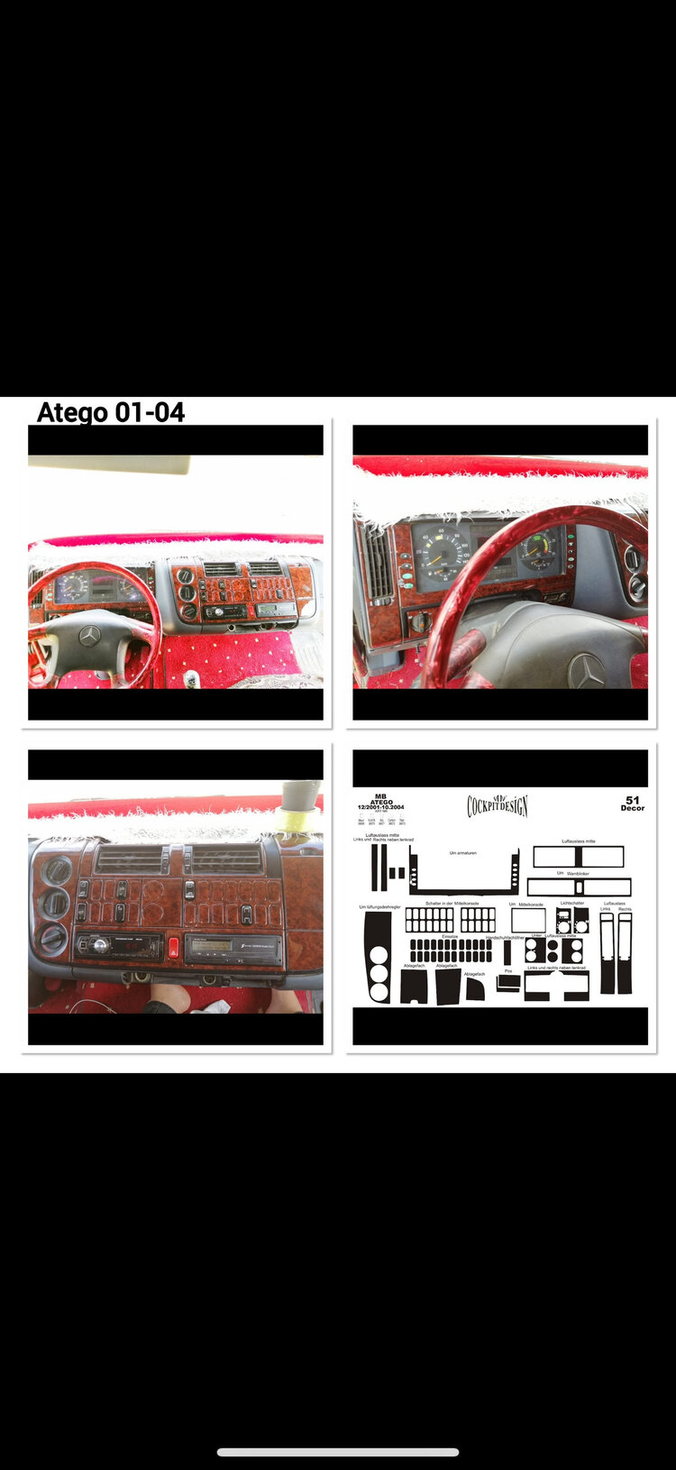 Mercedes Axor - Atego 2001-2004 maun Kaplama