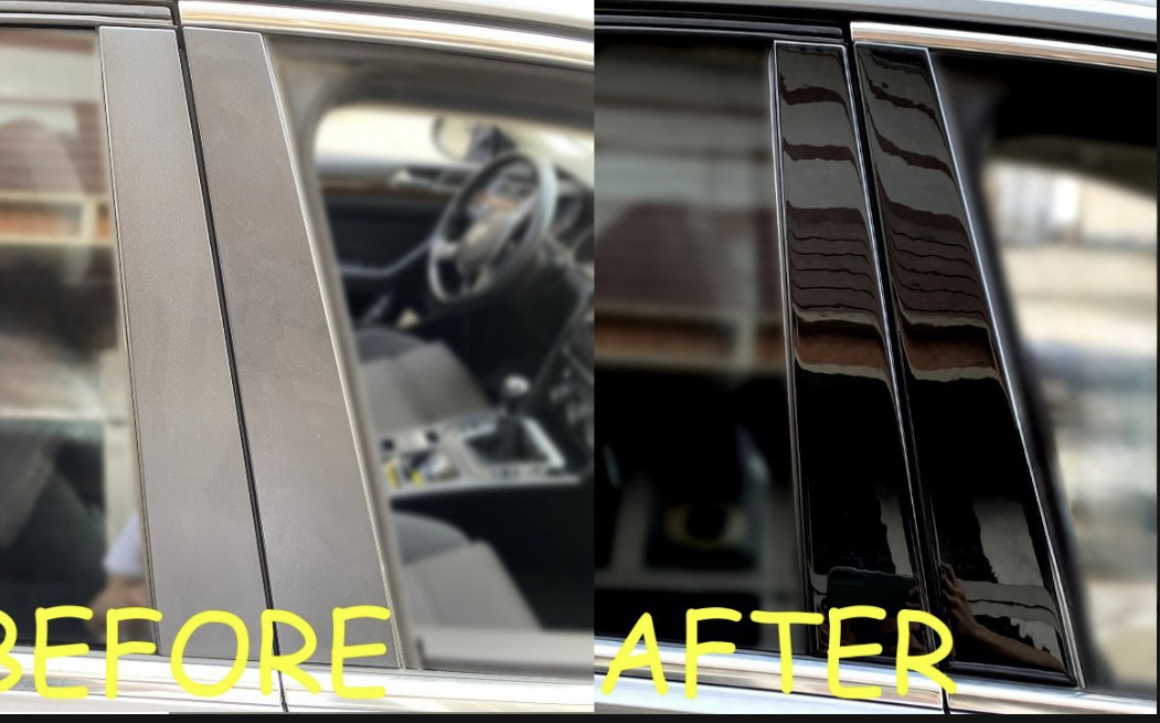 Volkswagen Passat B8 B8.5 Kapı Direği Kaplama Piano Black Renk Özel Dizayn