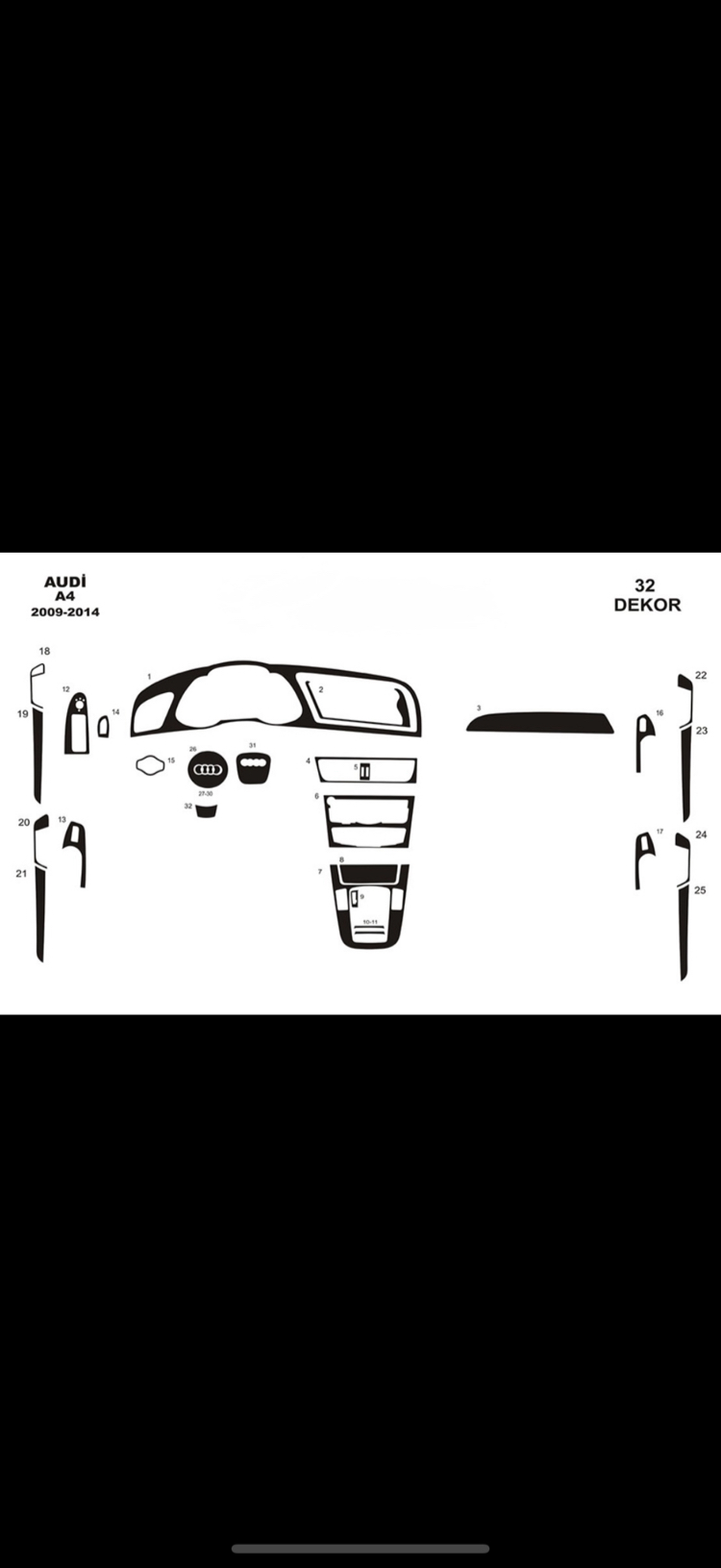 Audi A4 Full set 2009-2014 