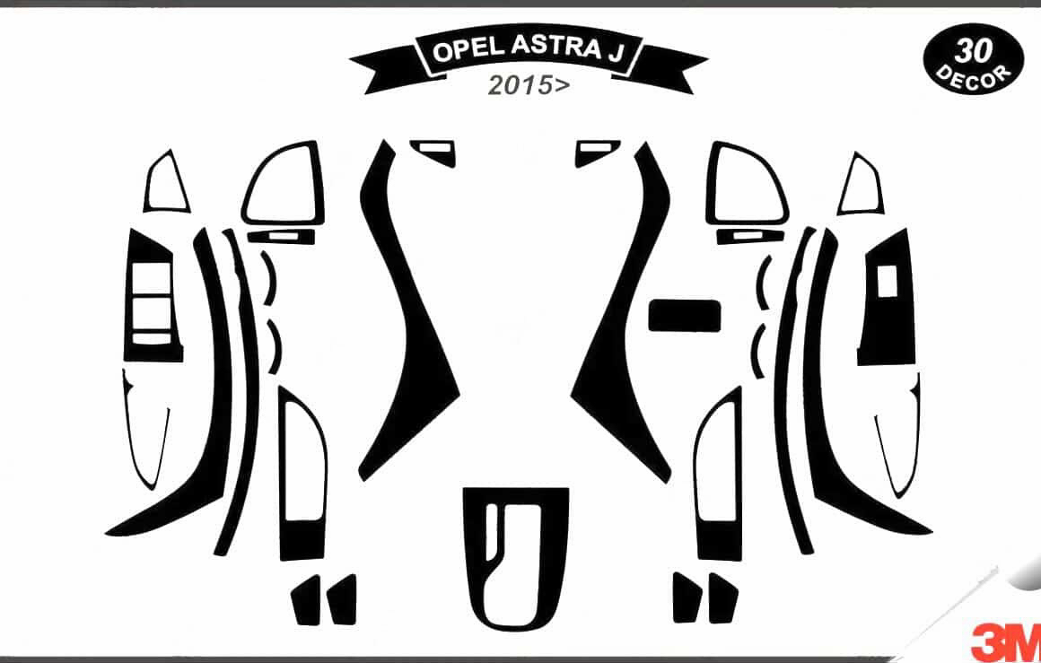 Opel Astra J maun kaplama 30parça