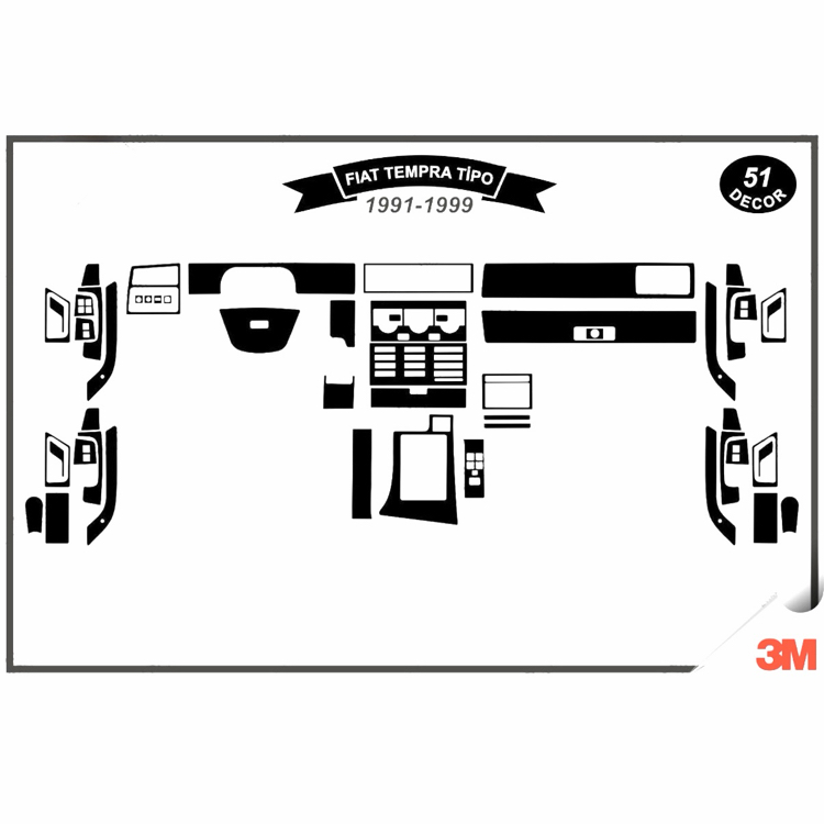 Tempra Tipo Full set 51 parça 
