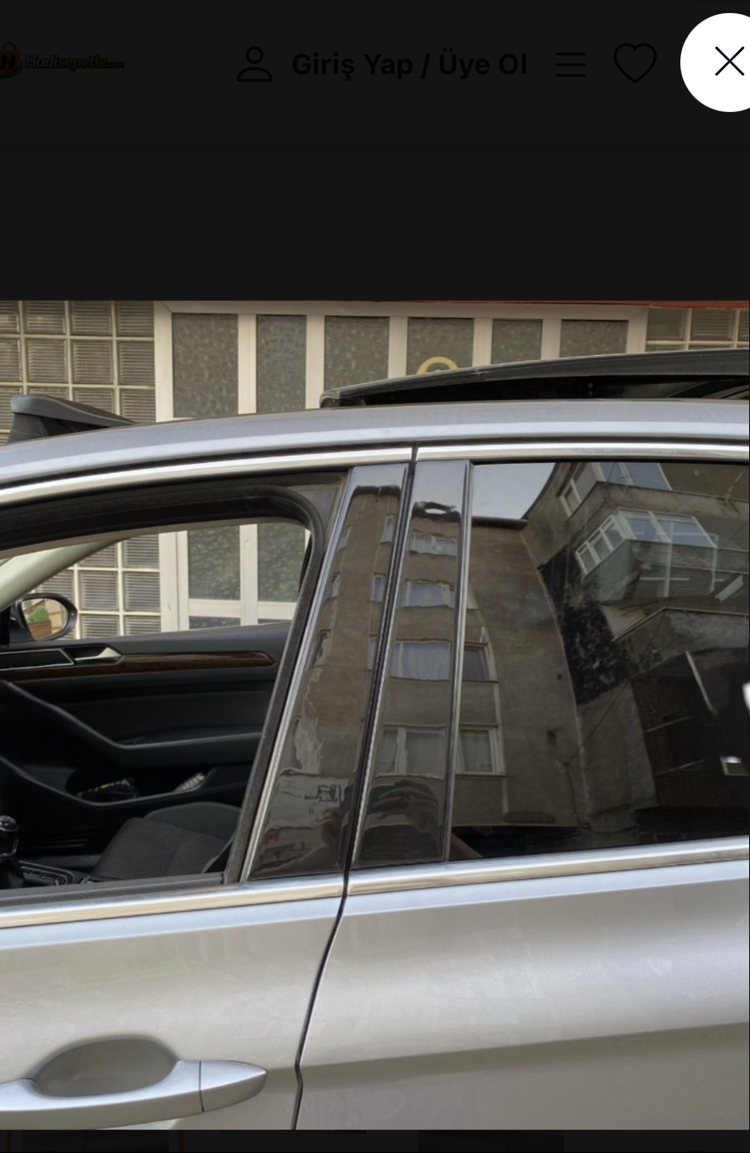 Volkswagen Passat B8 B8.5 Kapı Direği Kaplama Piano Black Renk Özel Dizayn