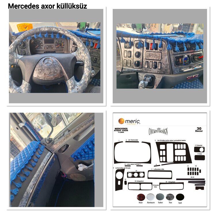 Mercedes Axor 34 parç set 2004 sonrası