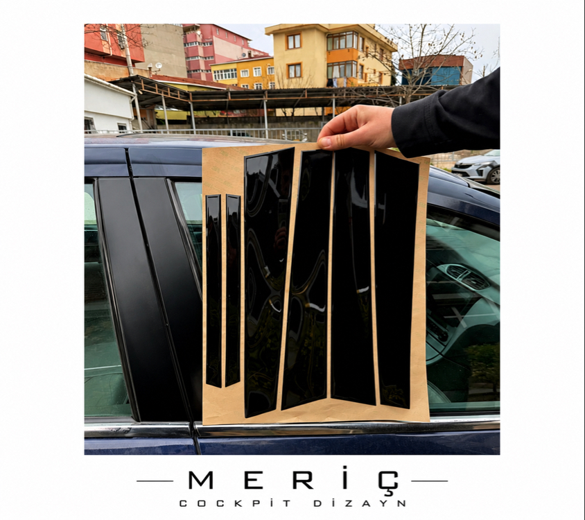 Renault Laguna 2 Piano Black Kapı Direkleri