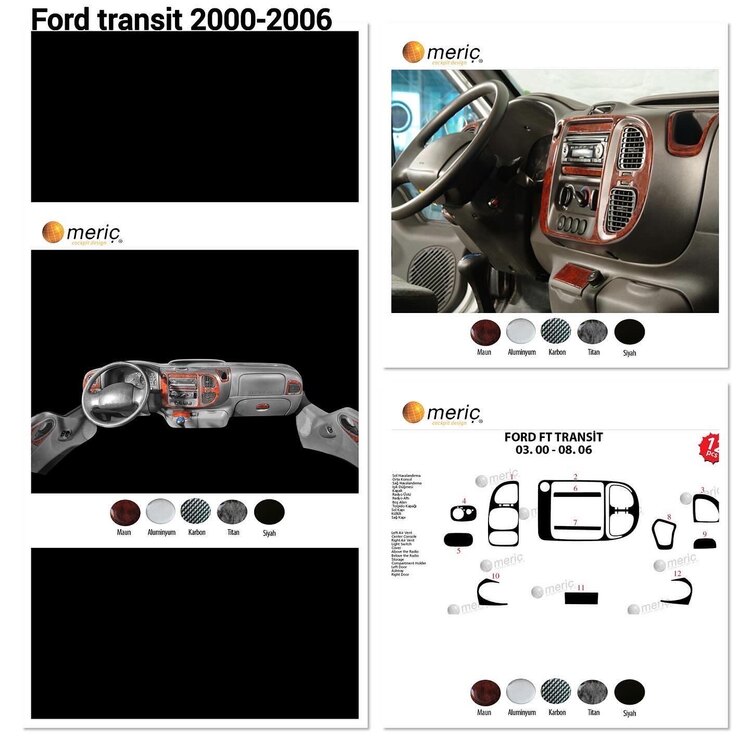 Ford transit 2000-2006 Maun kaplama full set torpido kapaklı